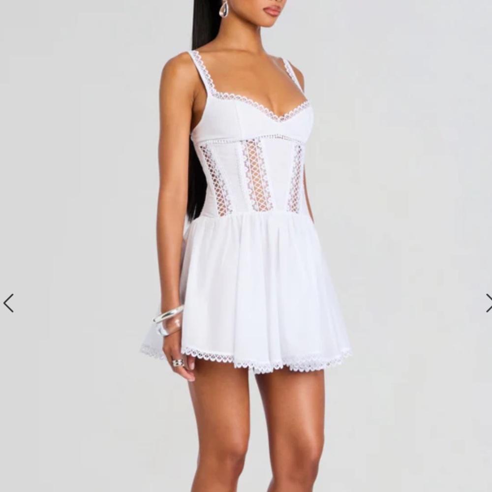 NWT 2025 Charo Ruiz Gardenia Dress White Small
